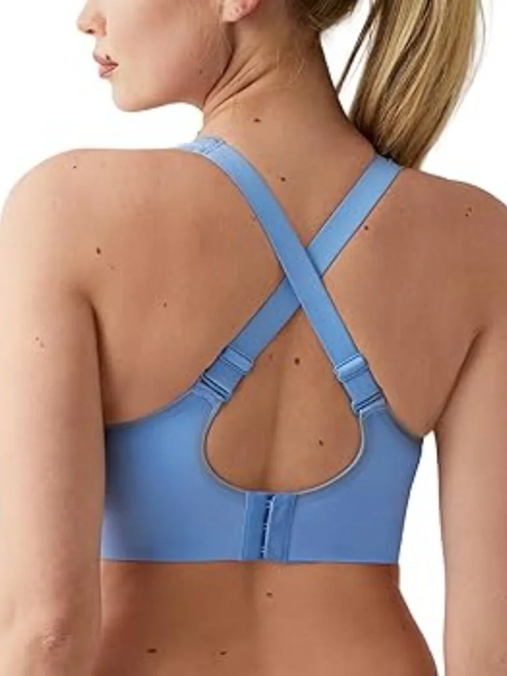 Wacoal 855302 Underwire Sports Bra 38D Blue High Impact